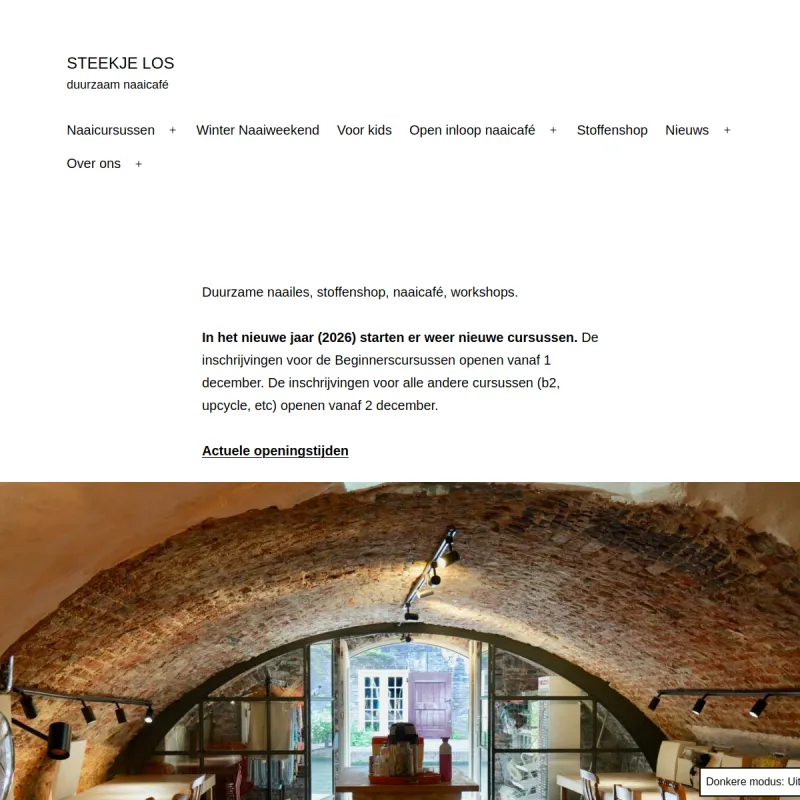 Screenshot van Steekje los - duurzaam naaicafé