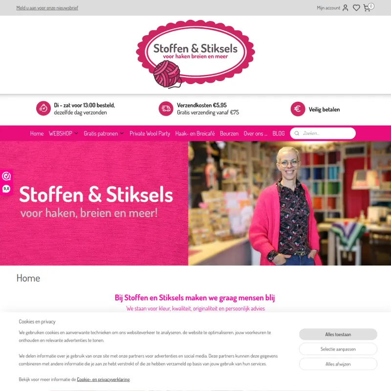 Screenshot van Stoffen & Stiksels