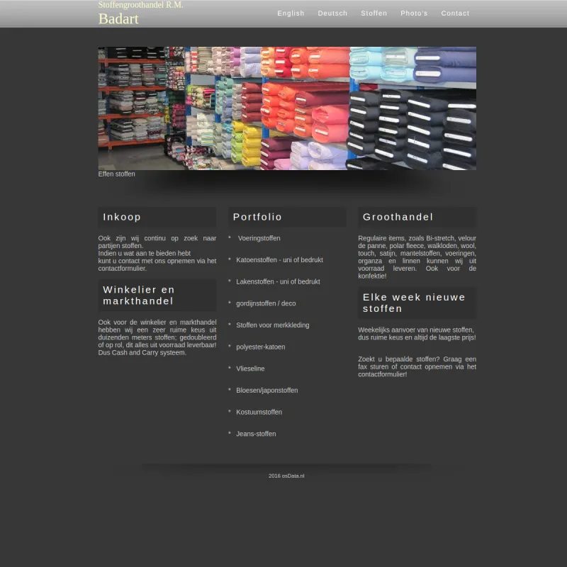 Screenshot van Stoffengroothandel R.M. Badart