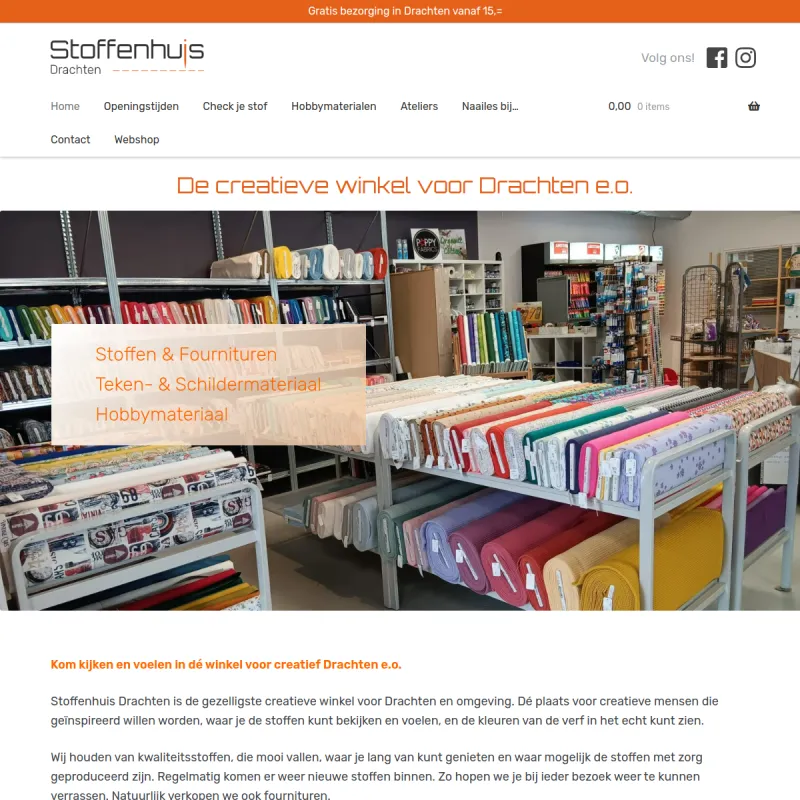 Screenshot van Stoffenhuis Drachten