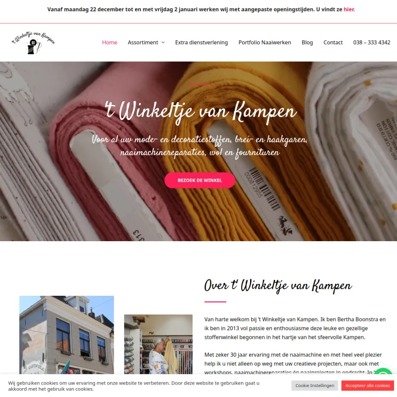Screenshot van 't Winkeltje van Kampen