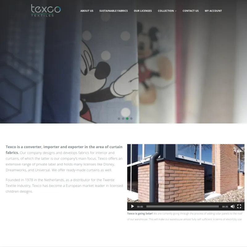 Screenshot van Texco B.V.