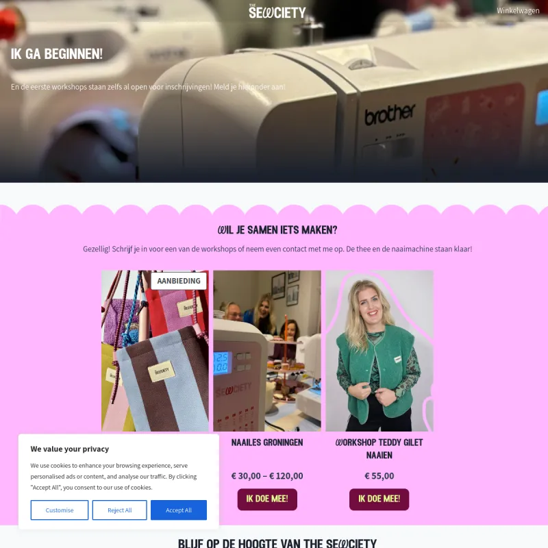 Screenshot van The Sewciety