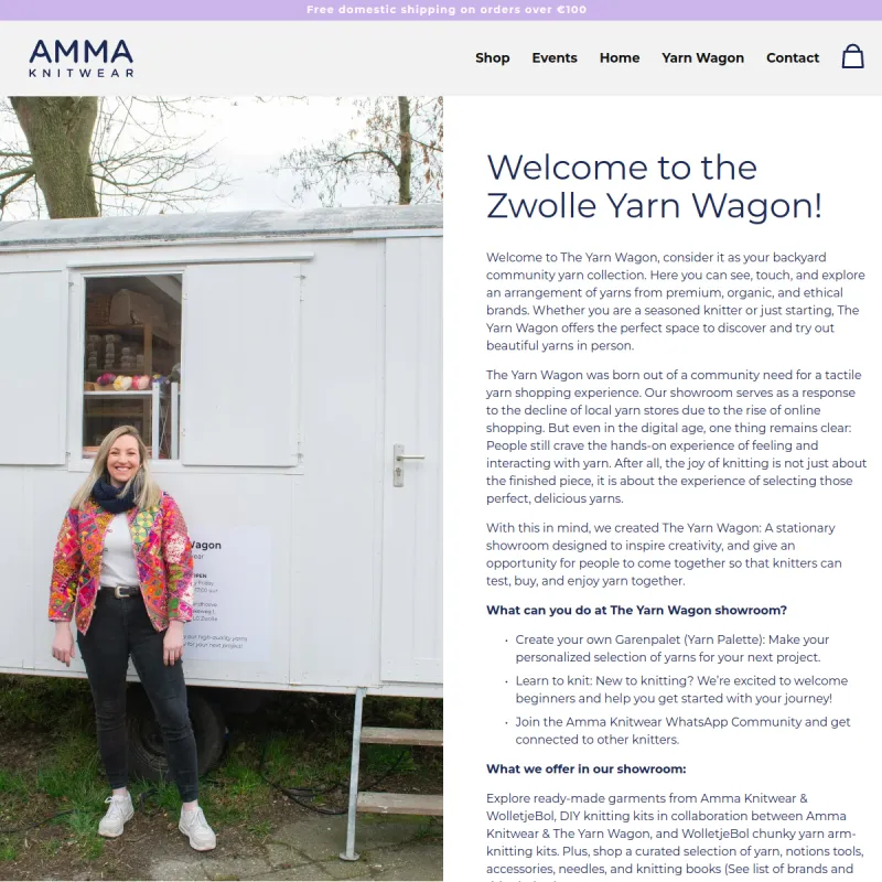 Screenshot van The Yarn Wagon