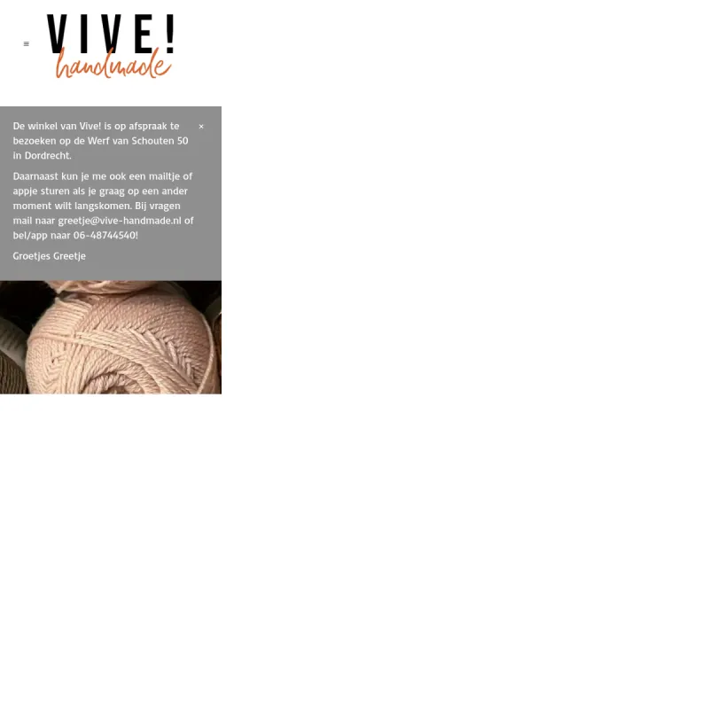 Screenshot van Vive! Handmade