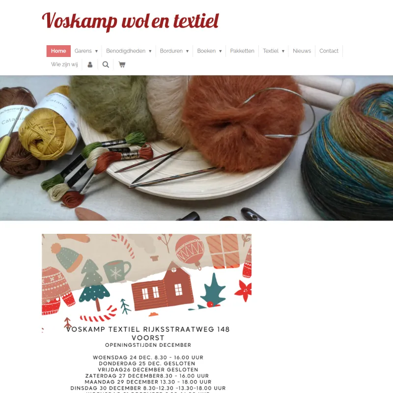 Screenshot van Voskamp Textiel A
