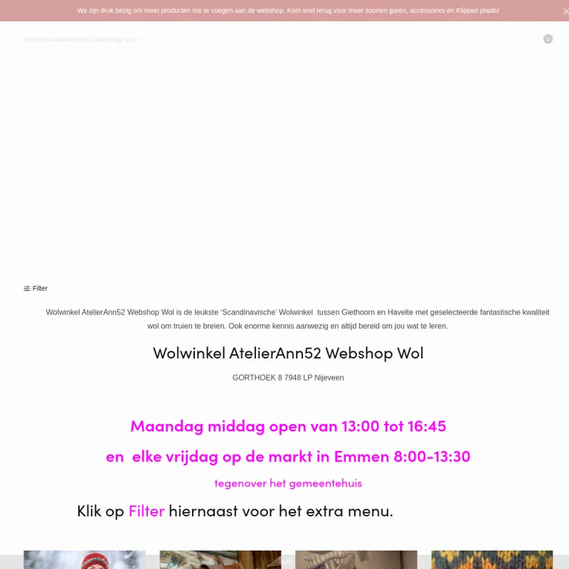 Screenshot van Wolwinkel AtelierAnn52