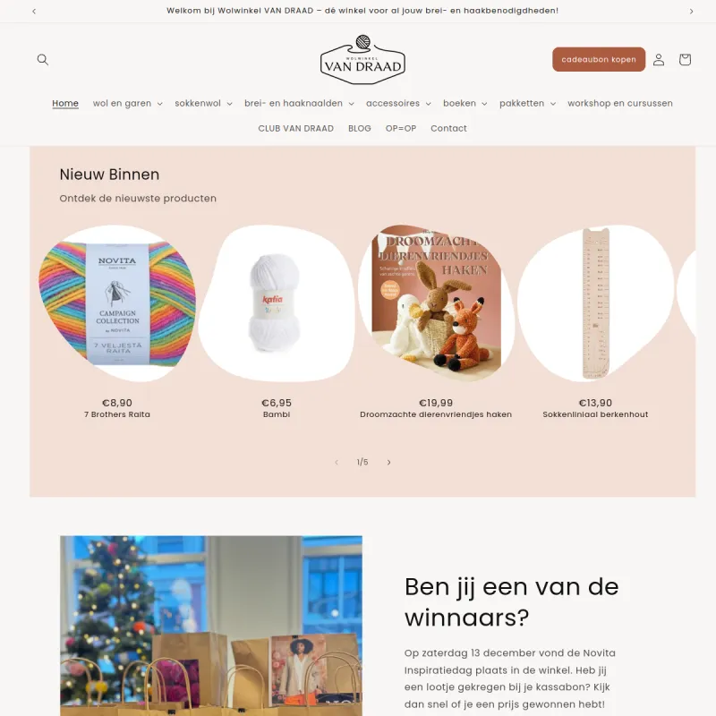 Screenshot van Wolwinkel VAN DRAAD