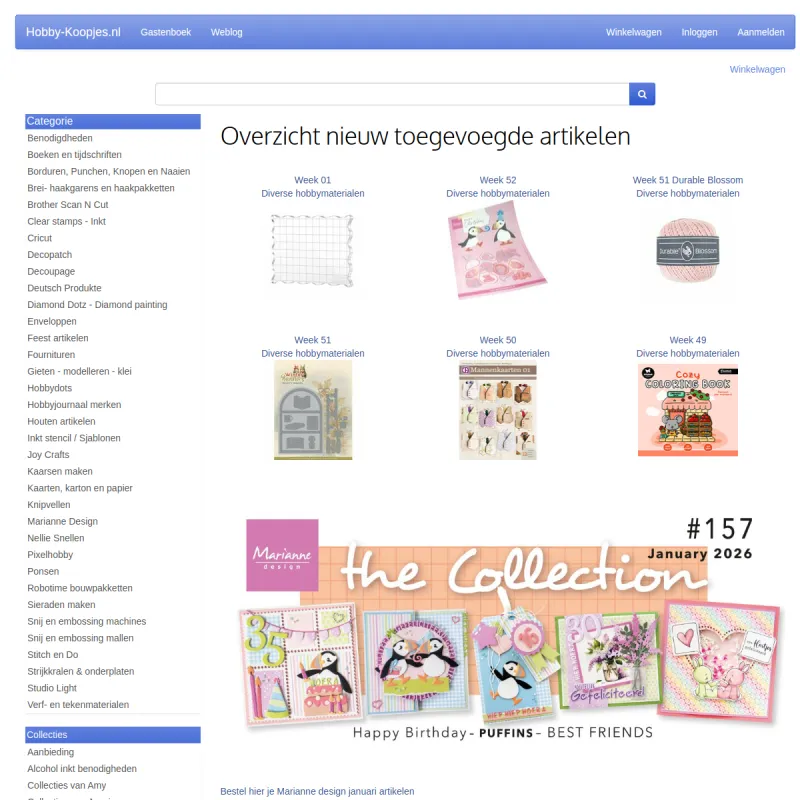 Screenshot van Www.Hobby-Koopjes.nl