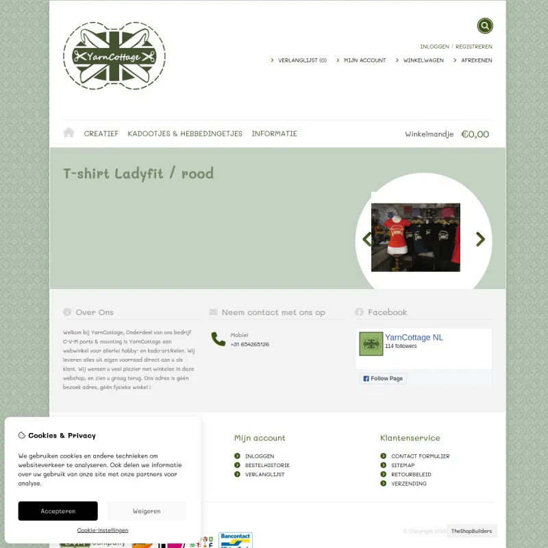 Screenshot van YarnCottageNL